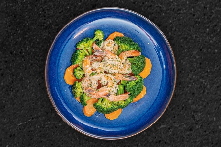 Camarones con Vegetales