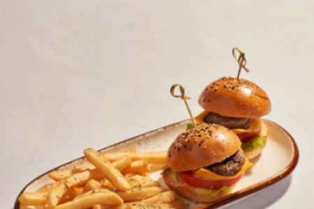 2 Mini Hamburguesas de Carne 