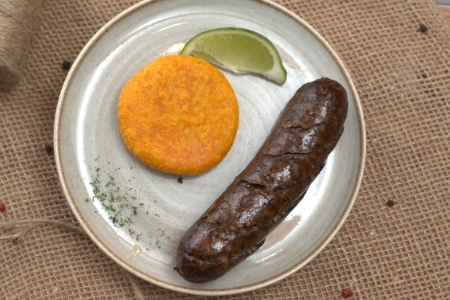 Morcilla con Arepitas Paisas